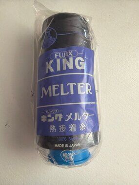 Fujix King Melter Thread 100% Nylon Black Industrial Sewing Adhesive Temporary